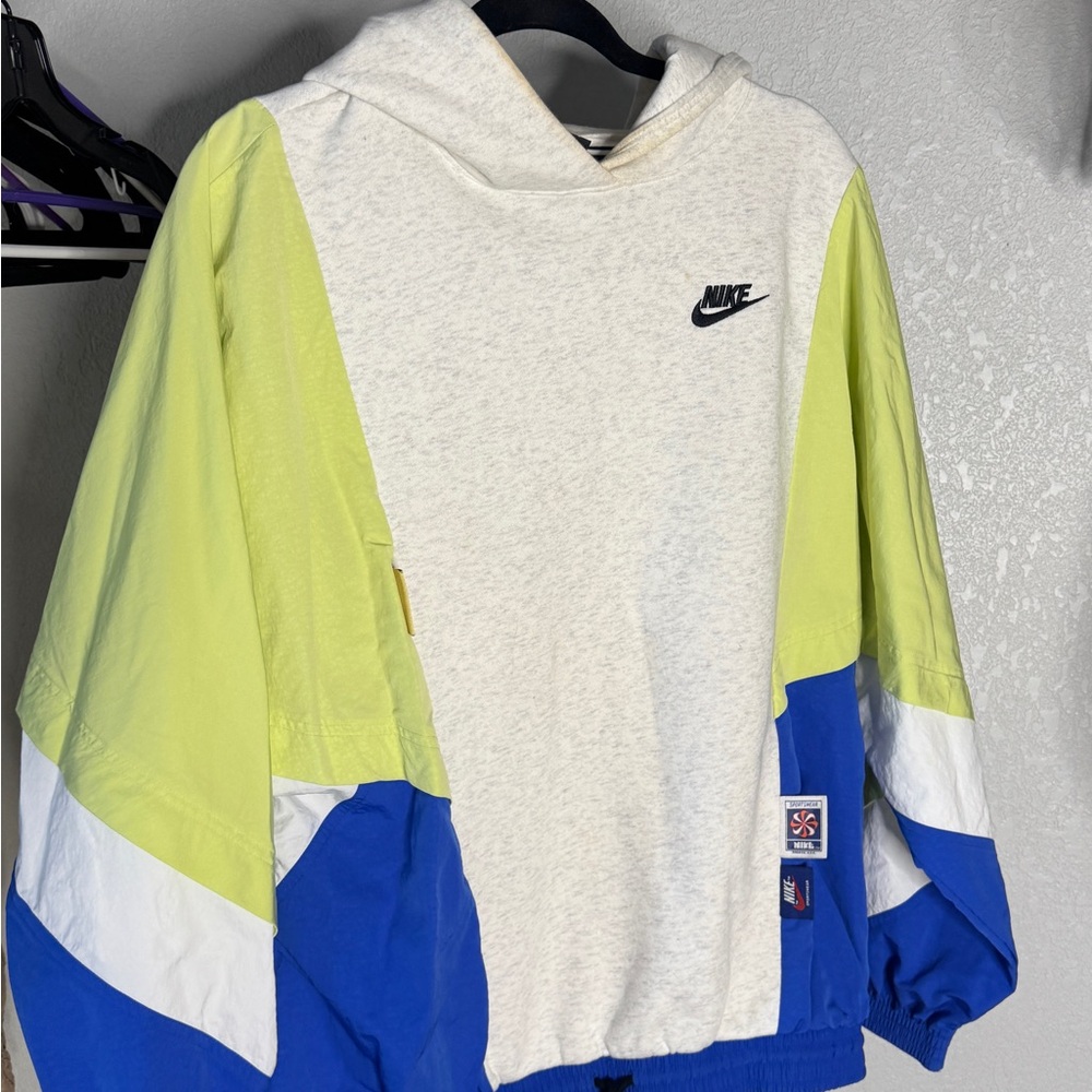 Nike Blue and Yellow Hoodie Jacket used